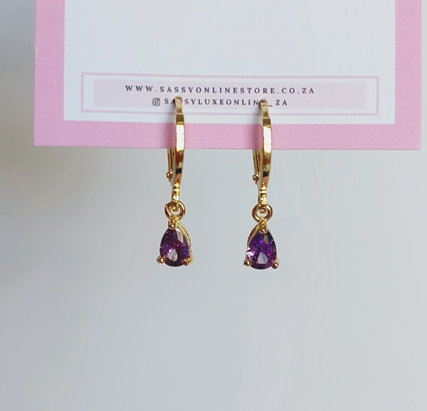 Cubic Zirconia Tear Drops (5 Colors)