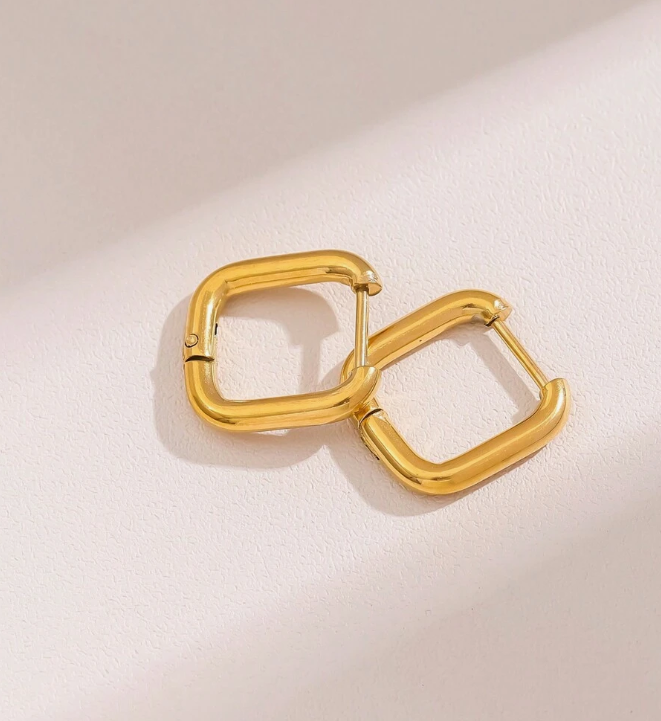 Korean Style Square Earrings
