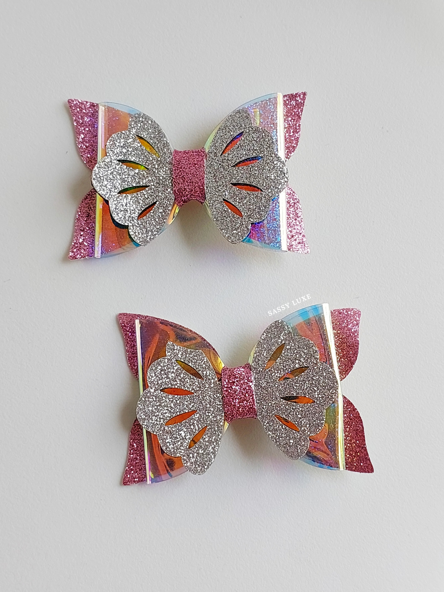 Princess Bow Hair Clips