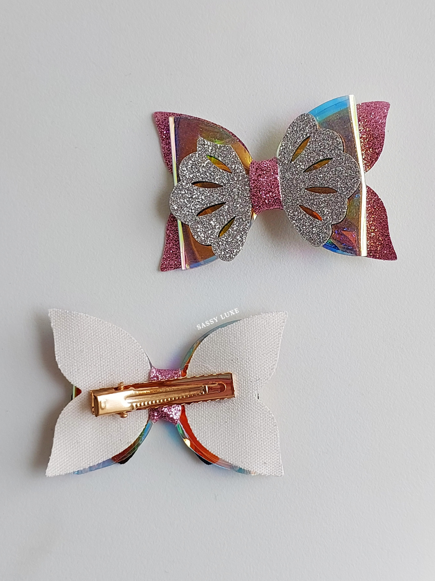 Princess Bow Hair Clips