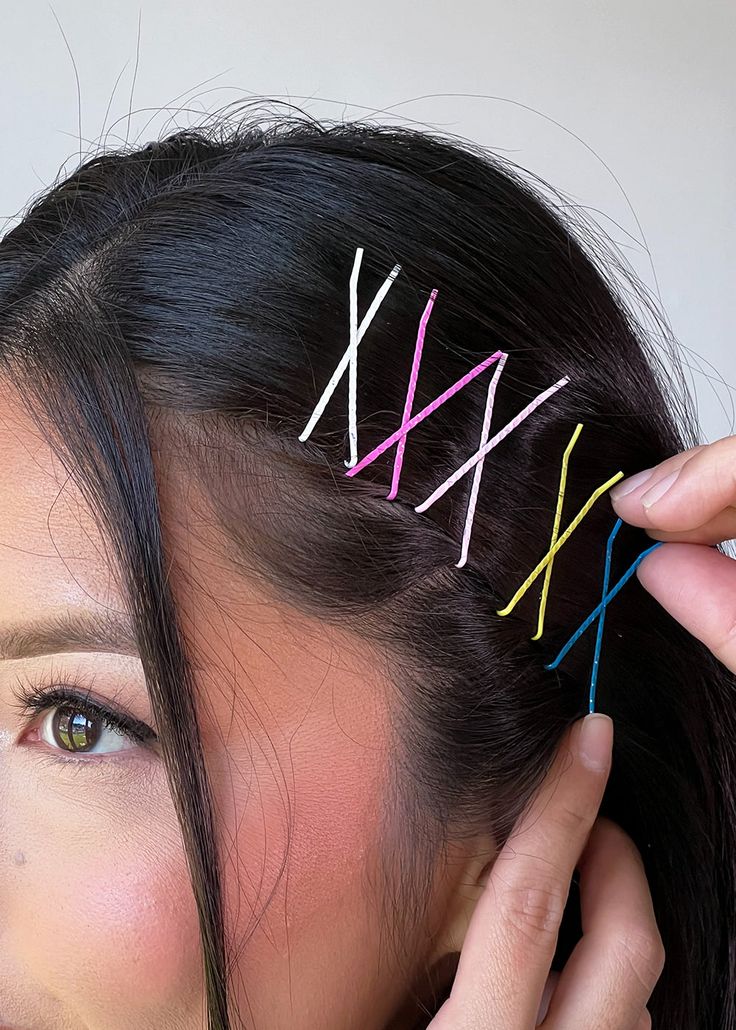 Funky Neon Bobby Pins 12 pcs Set