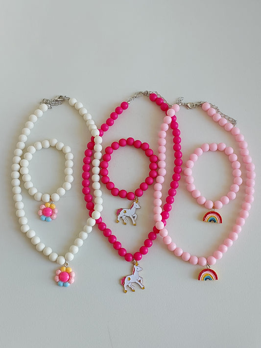 Kids Necklace & Bracelet Set