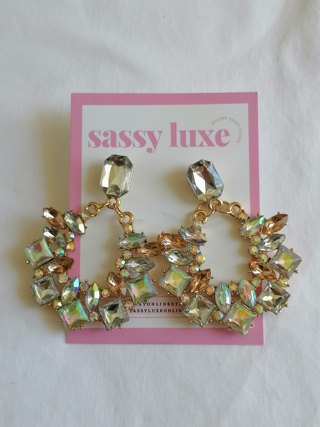 Sara - Rhinestone Earrings