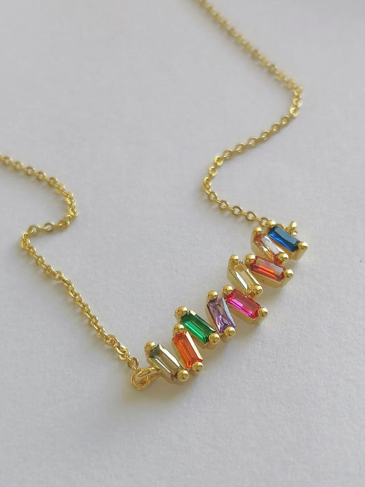 Zircon Rainbow Necklace