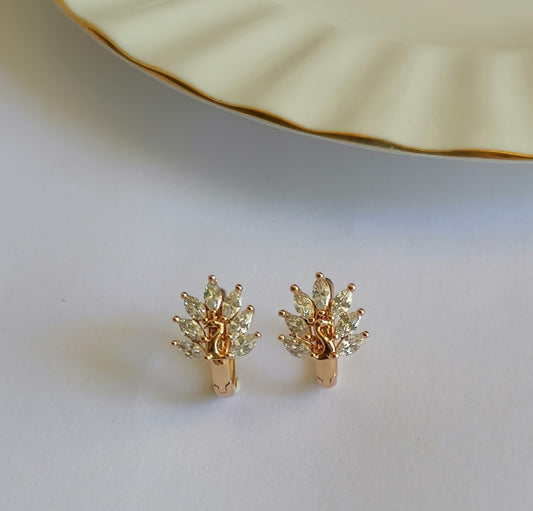 Zircon Peacock Earrings