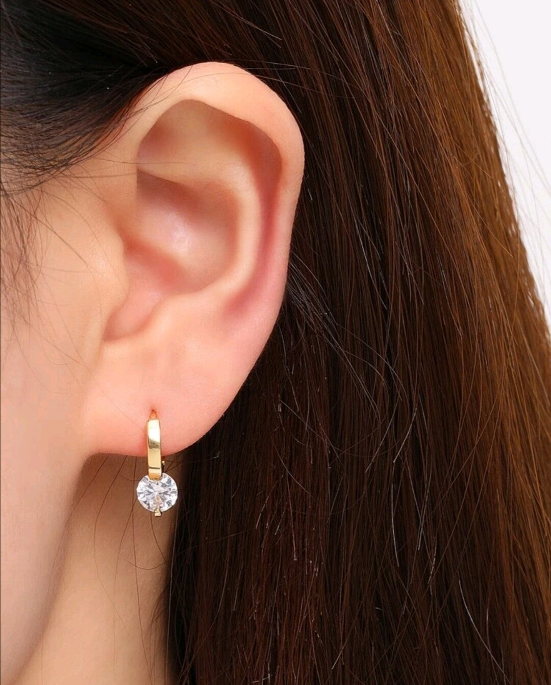 Eden Round Zircon | Earrings