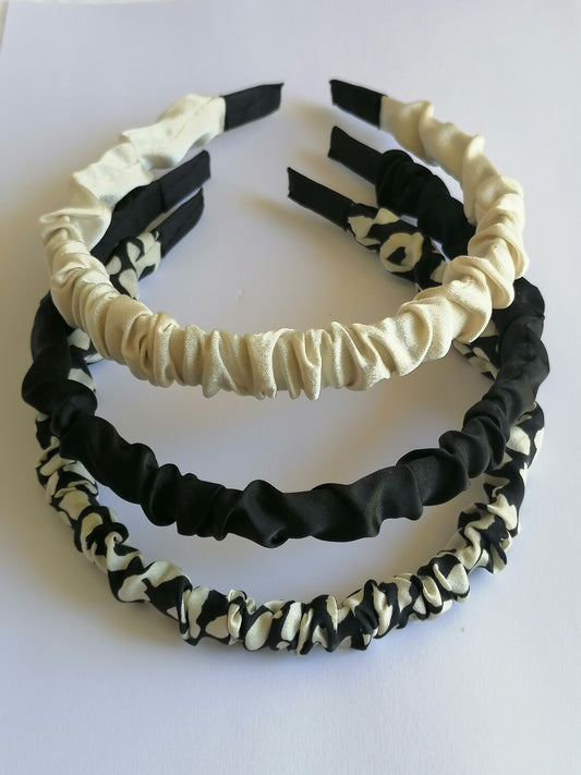 3pcs Skinny Scrunch Headband