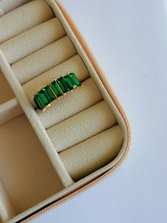 Emerald Rhinestone Ring