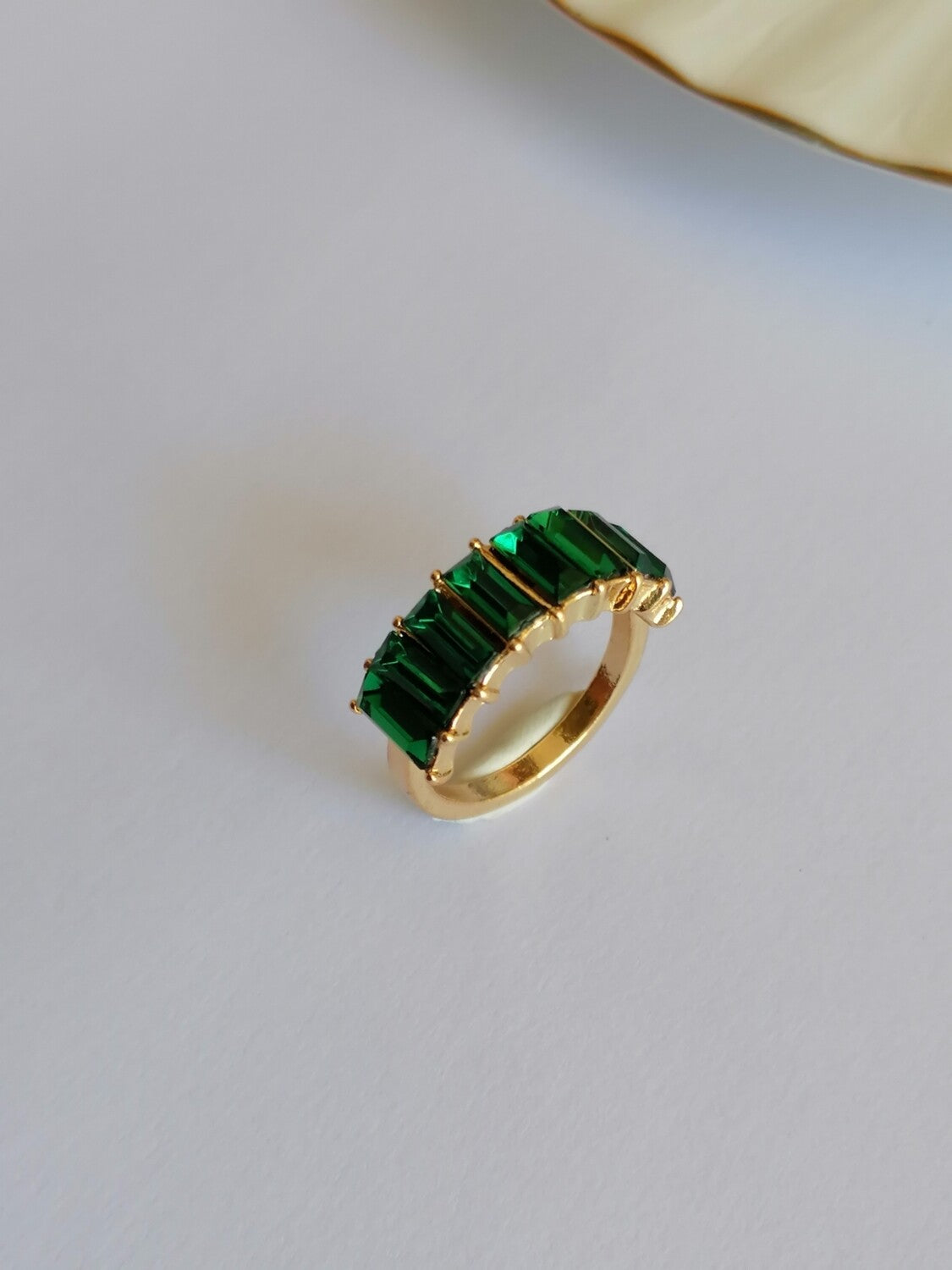 Emerald Rhinestone Ring