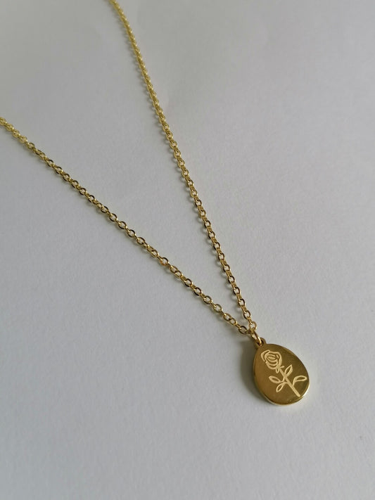 Rose Pendant Necklace