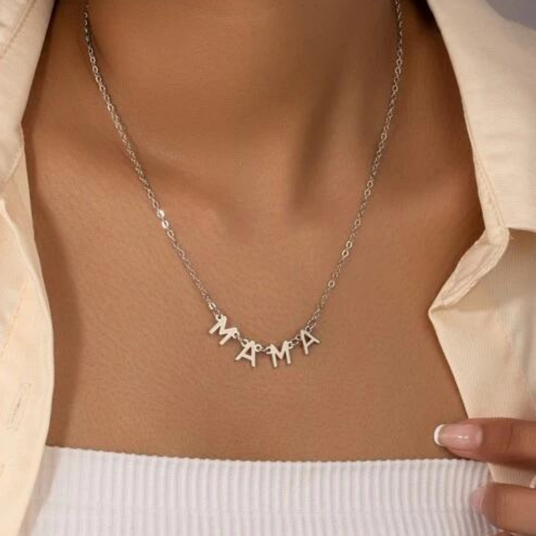 Silver Mama Necklace