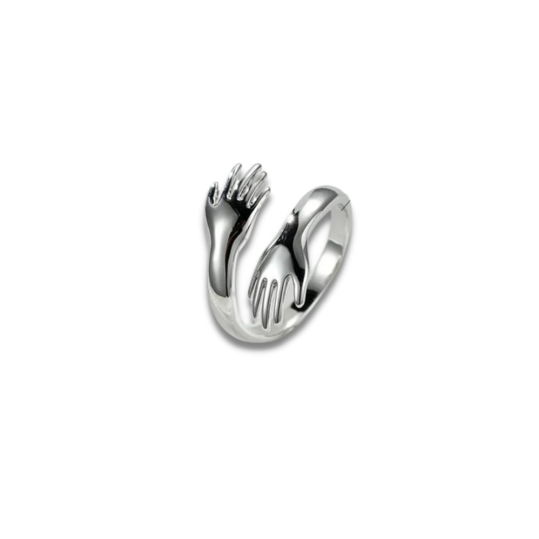 Hug Cuff Ring - Silver