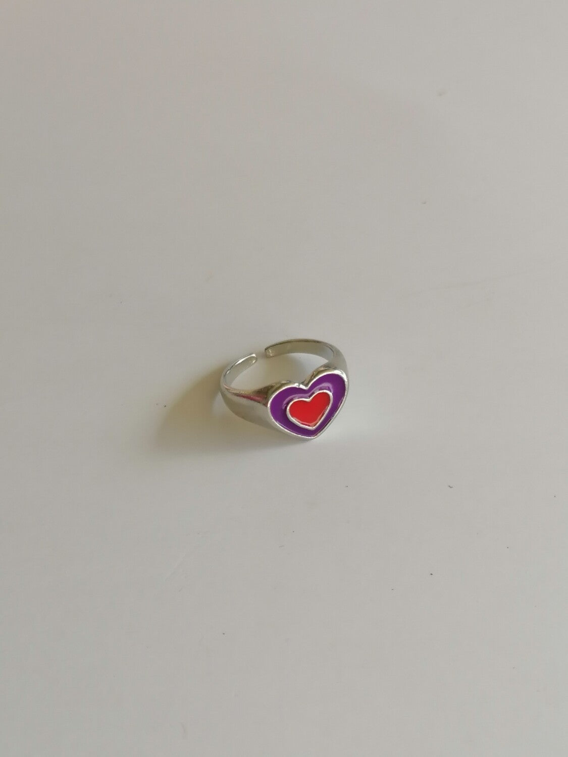 Double Heart Cuff Ring