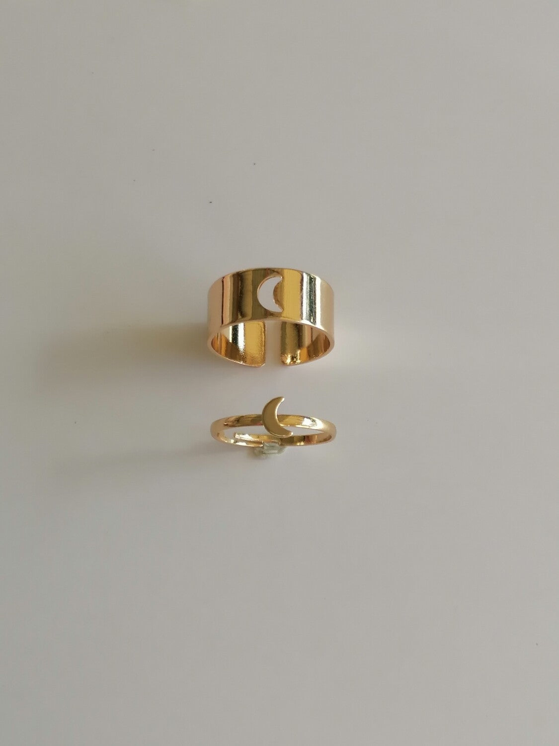 Couple Pendant Rings - Gold