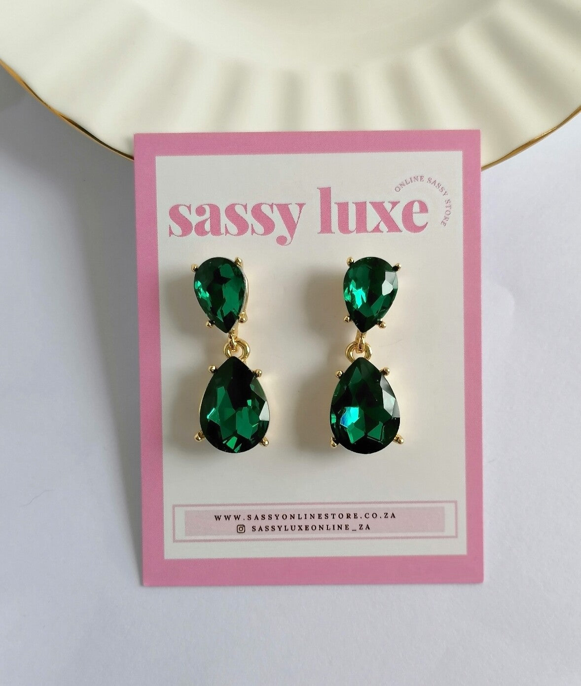 Emerald Dewdrop Earrings