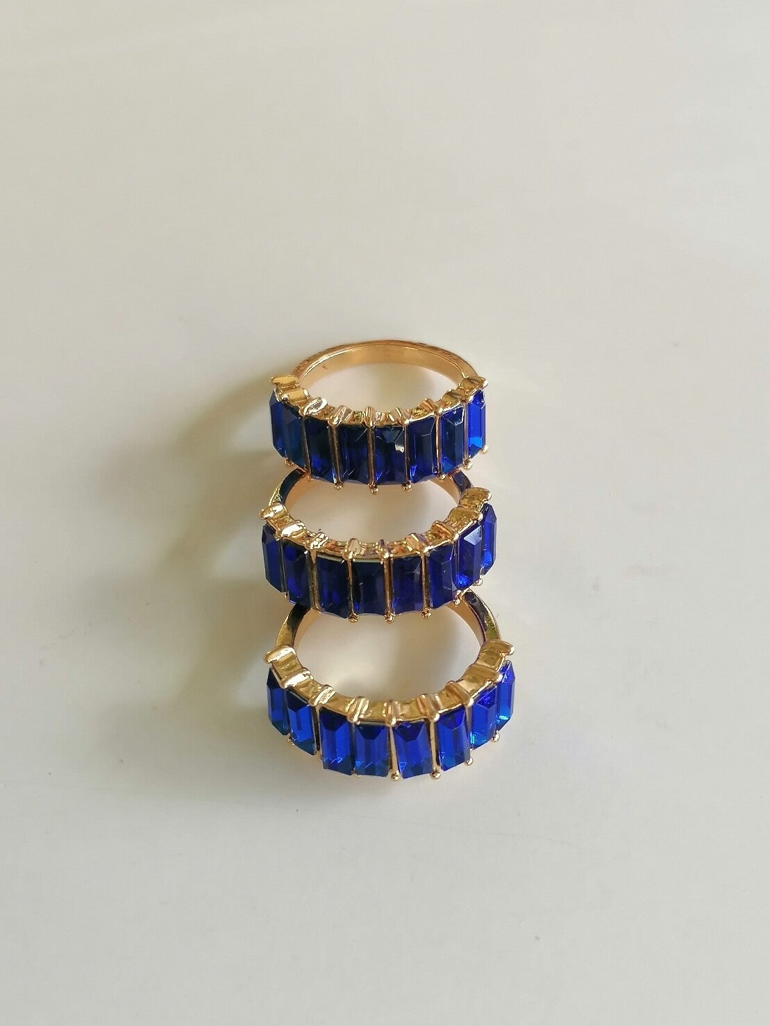 Royal Blue Rhinestone Ring