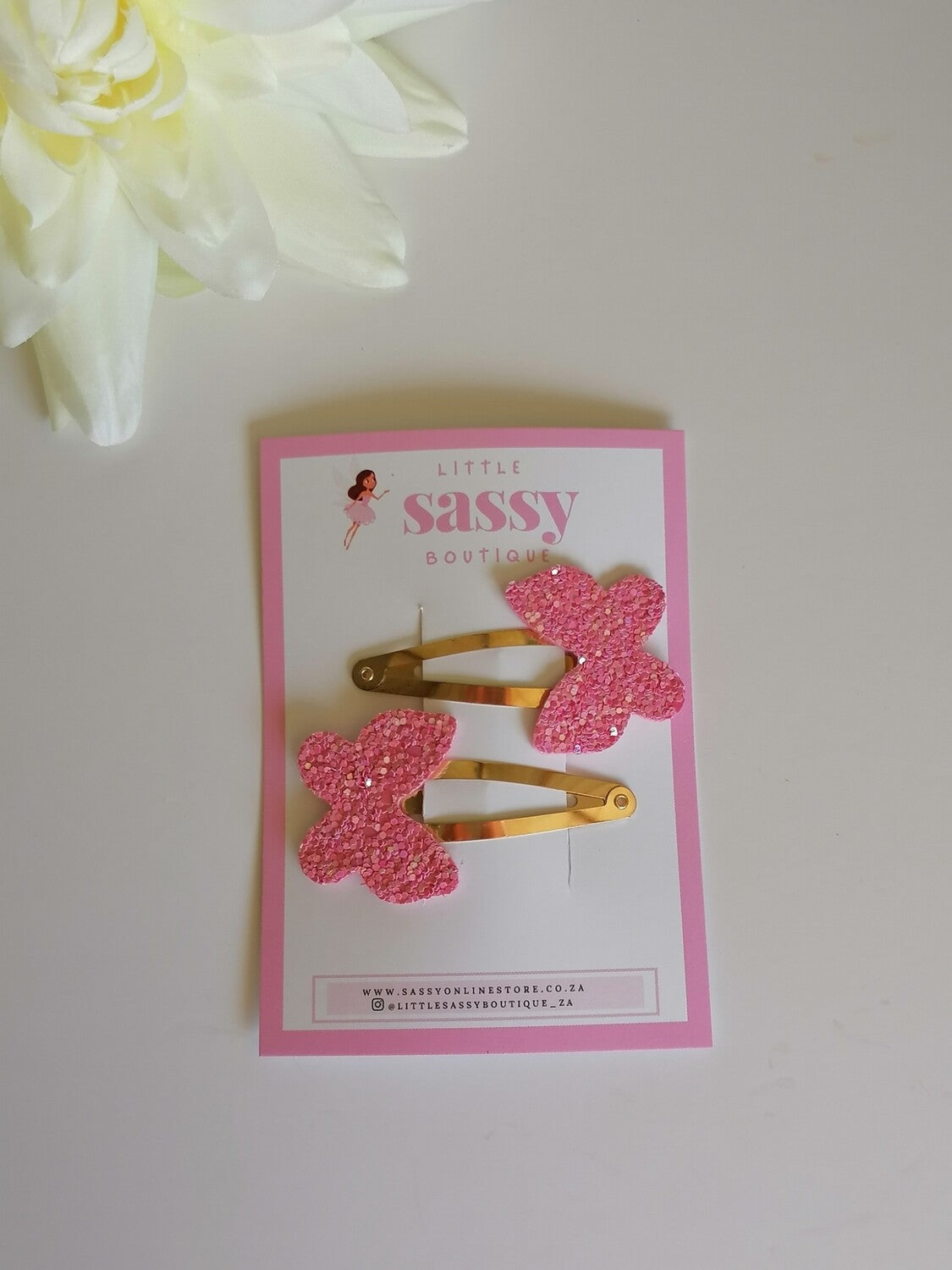 Glitterflies Snap Hair Clips - 2pcs