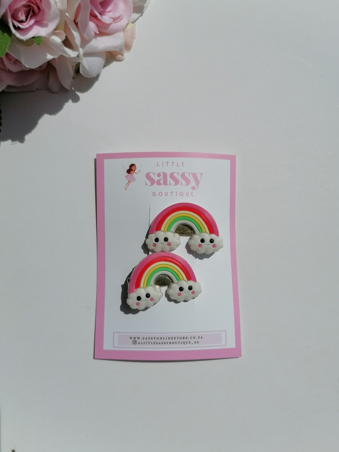 Rainbow Hair Clips 2pcs