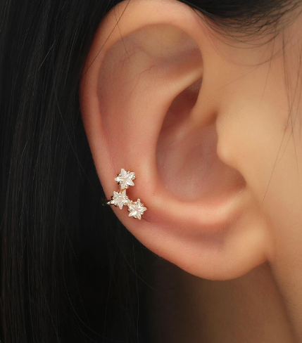 1 pcs Cubic Zirconia Ear Cuff