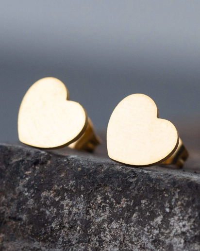 Heart Stud Earrings (2 Colors)