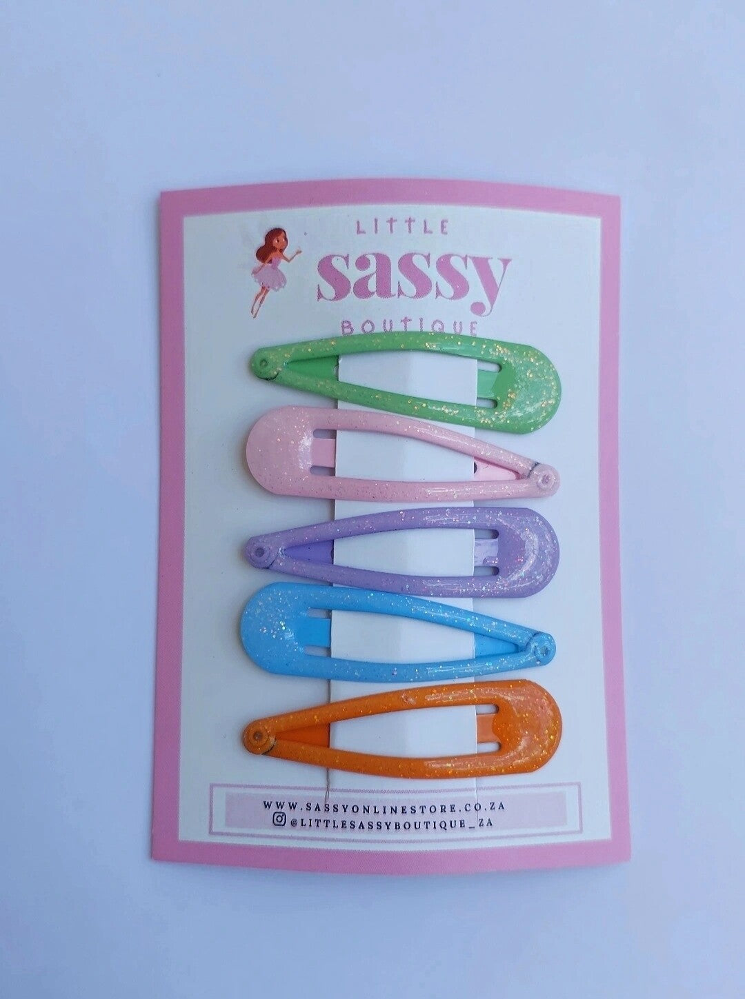 Glitter Snap Clips