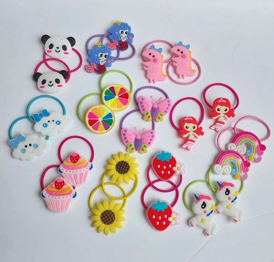 Cartoon Hair Ties