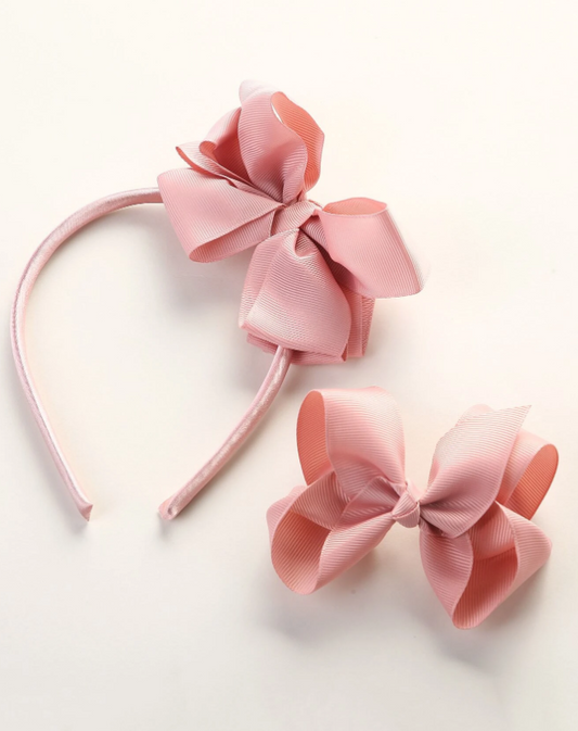 Bow Headband & Hair Clip