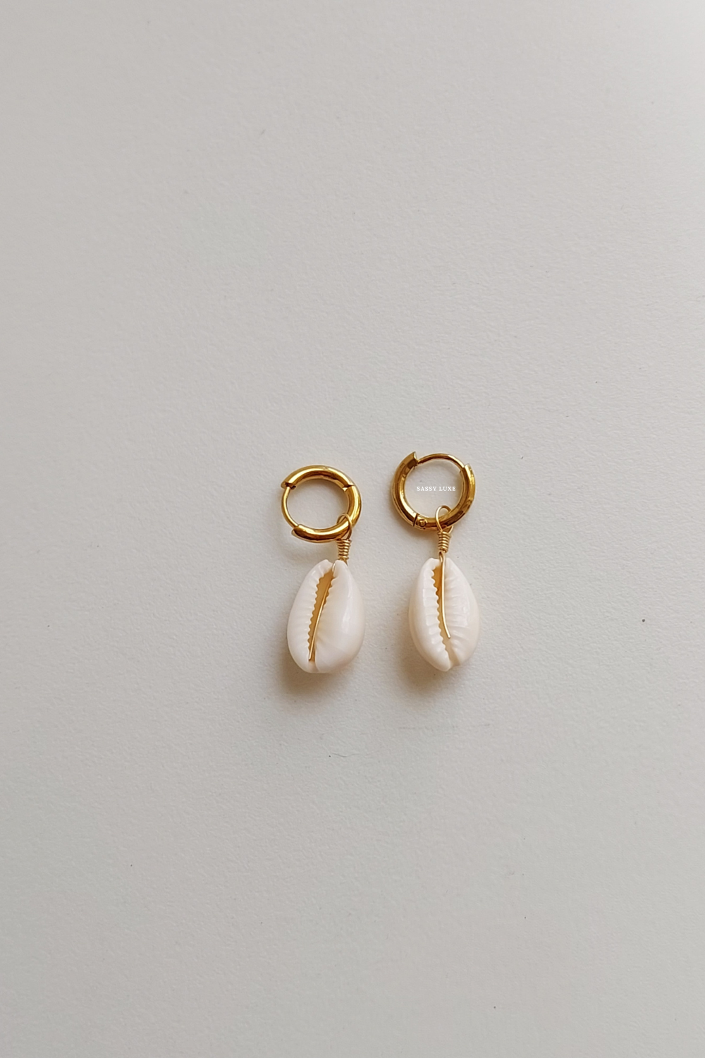 Seashell Hoop Earrings