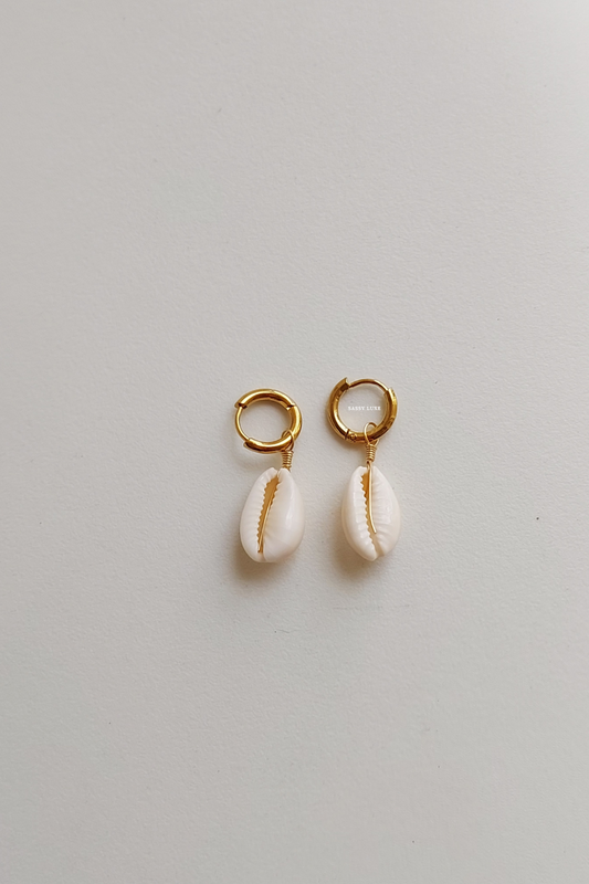 Seashell Hoop Earrings