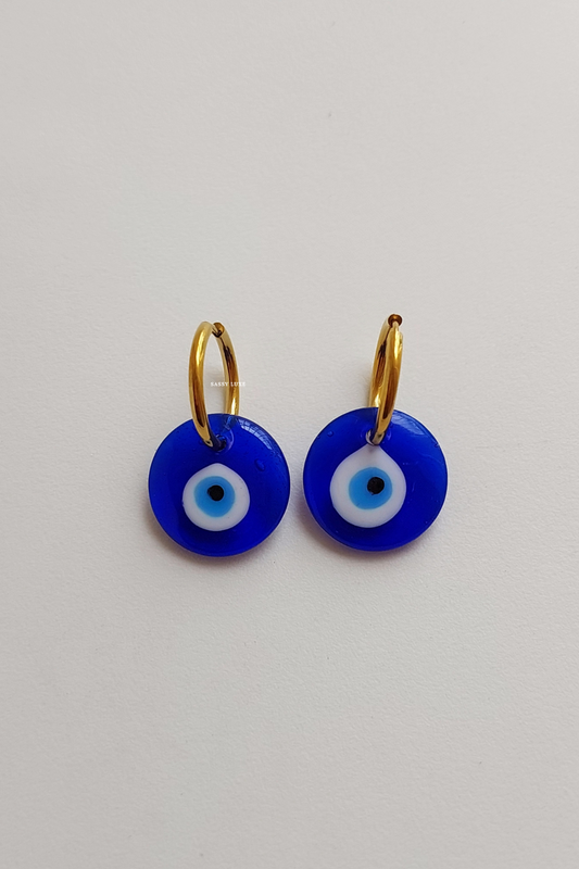 Evil Eye Pendant Earring