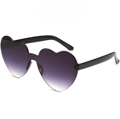 Transparent Heart Shaped Sunglasses ( 10 Colors )