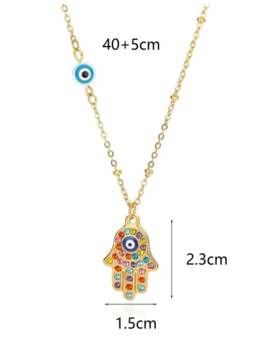 Evil Eye Hamsa Necklace