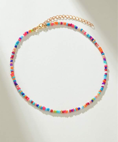 Y2K Cololrful beaded Choker