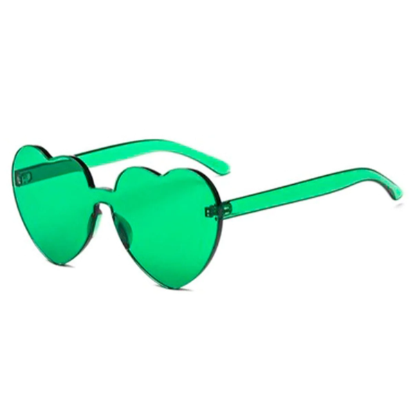 Transparent Heart Shaped Sunglasses ( 10 Colors )