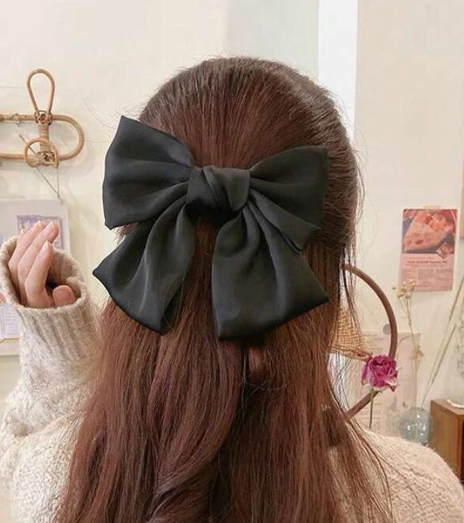 Sienna Satin Oversized Bow | Hair Clip