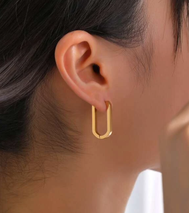 Isla | Midi Oval Hoops