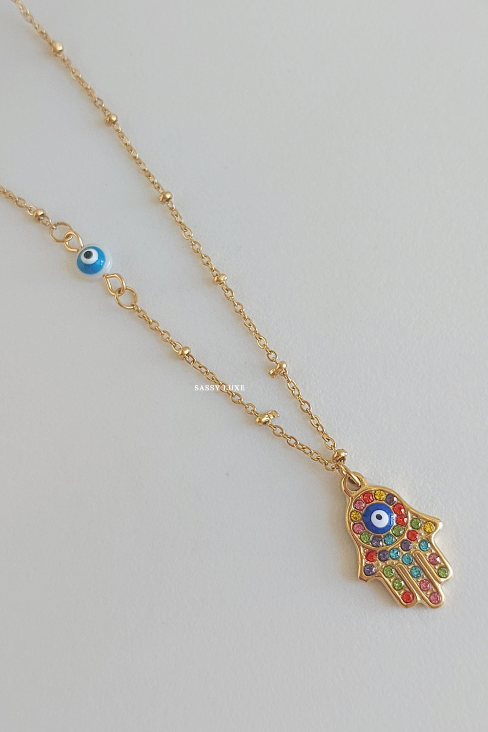 Evil Eye Hamsa Necklace