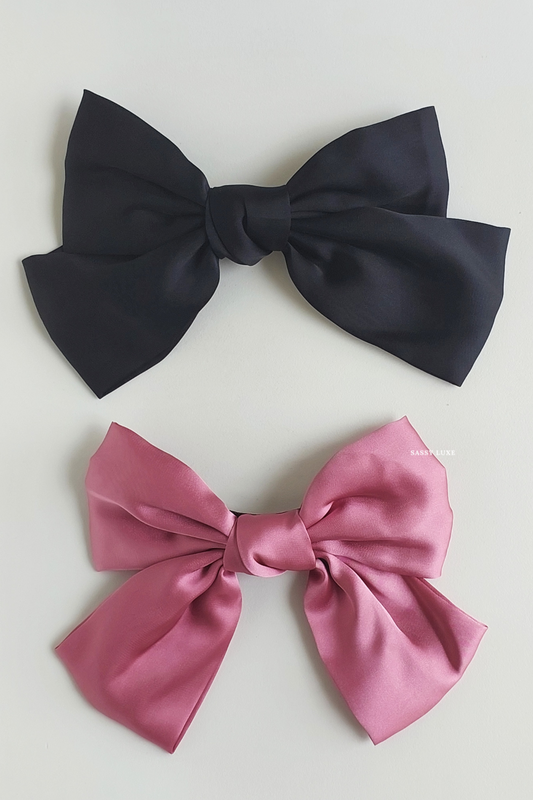 Sienna Satin Oversized Bow | Hair Clip