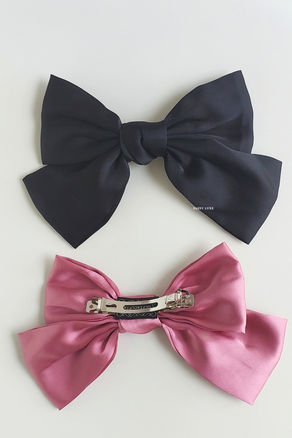 Sienna Satin Oversized Bow | Hair Clip