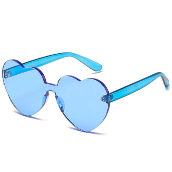 Transparent Heart Shaped Sunglasses ( 10 Colors )