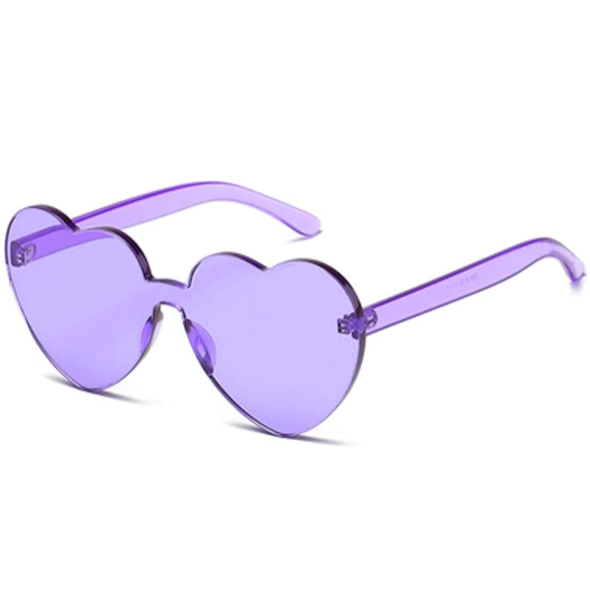 Transparent Heart Shaped Sunglasses ( 10 Colors )