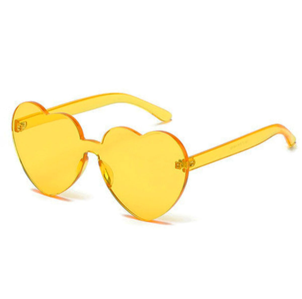 Transparent Heart Shaped Sunglasses ( 10 Colors )